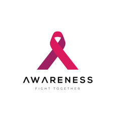 National cancer awareness day modern logo design vector