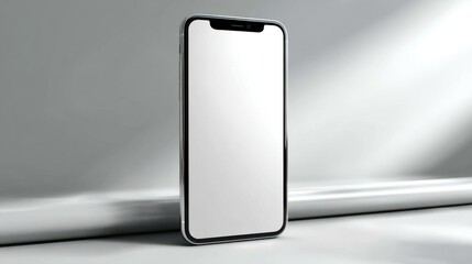 Smartphone display showcase studio setting product photography minimalist environment close-up view technology concept