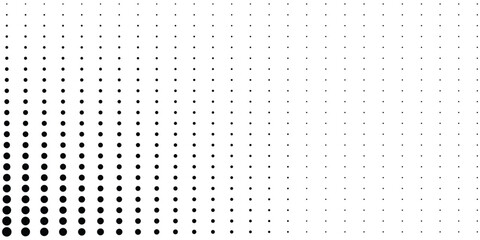 black and white dot halftone background