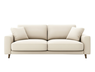 modern sofa isolated on white