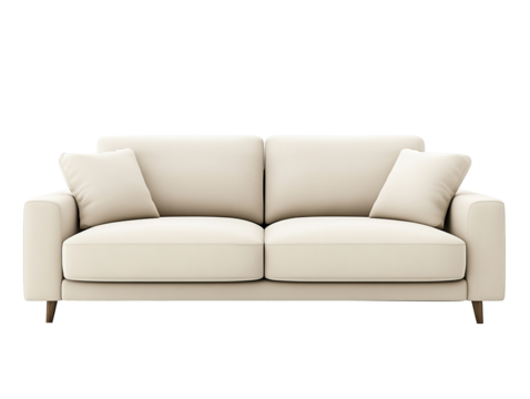 modern sofa isolated on white