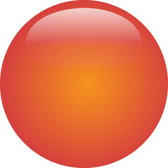 Red glossy circle button