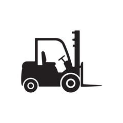 Fototapeta premium Forklift icon isolated. simple vector icon on white background