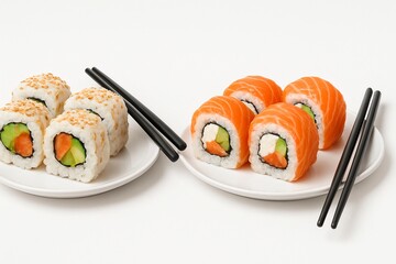 sushi on a plate