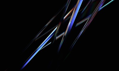 Abstract iridescent background design, 3d render
