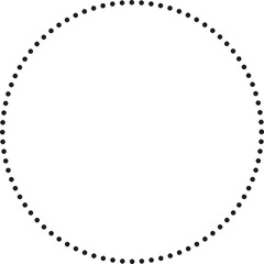 Dots in circle form. Design elements