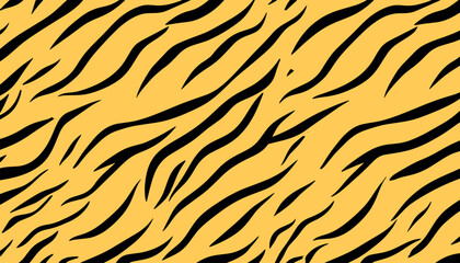 モダンでスタイリッシュなタイガーストライプ柄 虎柄
&ndash; Modern Bold Tiger Stripe Pattern in Orange and Black