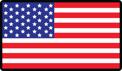 Naklejka premium american flag