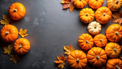 A spooky set of carved Halloween pumpkins with scary faces isolated on a white background, perfect for autumn holiday decorations