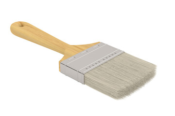 brush on white background. Isolated 3D illustration