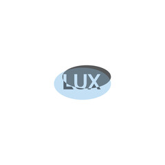 LUX logo design. Initial letter L U X, Letter LUX Logo Design Vector Template