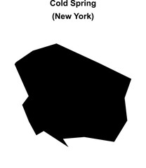 Cold Spring (New York) blank outline map