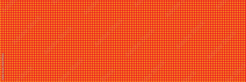 Poster dots halftone orange color pattern gradient texture with technology digital background. dots pop art
