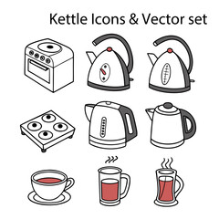 Kettle Icons & Vector Set