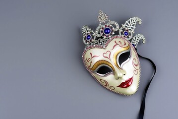 Festive venetian carnival mask 
