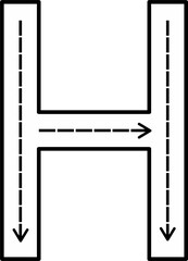 Alphabet Tracing Worksheet with Arrow Stroke Guide - Printable Handwriting Practice for Kids