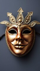 Festive venetian carnival mask 