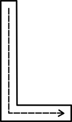 Alphabet Tracing Worksheet with Arrow Stroke Guide - Printable Handwriting Practice for Kids