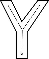 Alphabet Tracing Worksheet with Arrow Stroke Guide - Printable Handwriting Practice for Kids