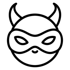 Sleep mask icon Symbol mark in Outline style