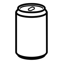 Can. Icon with reflection on white background