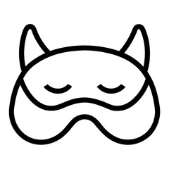 Sleep mask icon Symbol mark in Outline style