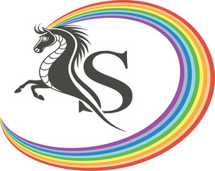 Rainbow Dragon S Logo