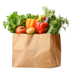Bag of fresh vegetables looks so delicious