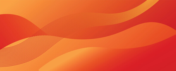Vector orange line background curve element with white space for text and message design, overlapping layers, vector