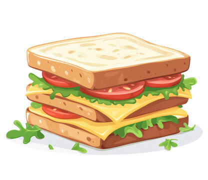 Breakfast Sandwich clip art preview
