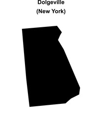 Dolgeville (New York) blank outline map