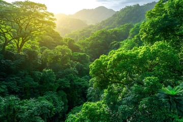 forest in the morning