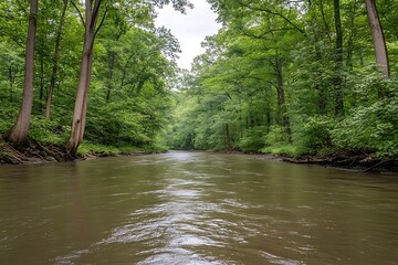 forest in the morning