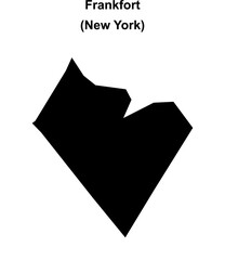 Frankfort (New York) blank outline map