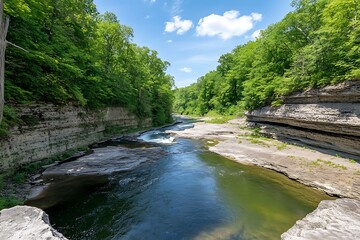 forest in the morning