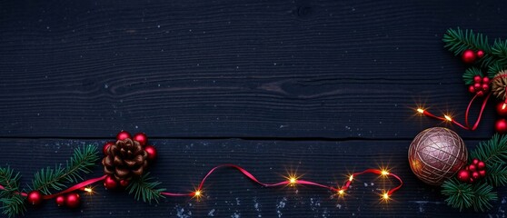 holiday dark wood outdoor background