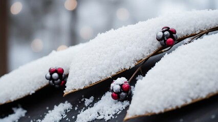 holiday dark wood outdoor background