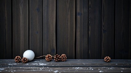 holiday dark wood outdoor background