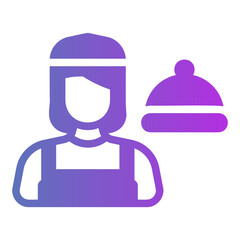 waitress Gradient icon
