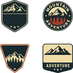 Set of Mountain Adventure emblem