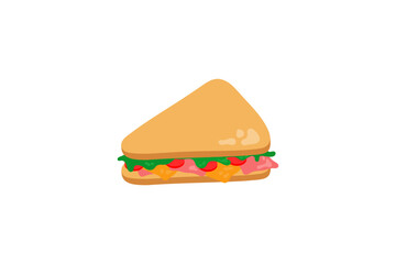 sandwich vector icon flat design
