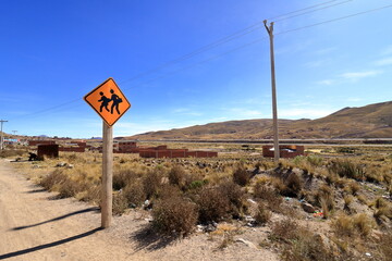 runway of the airport near Potosi, Bolivia