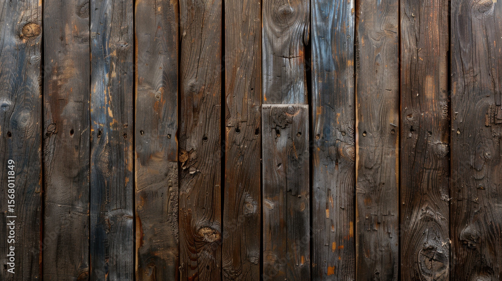 Poster discolored wood backdrop with brushstroke remnants creates rustic and textured appearance, perfect f