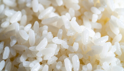 艶やかな炊きたてごはんの接写素材 – ふっくら粒立ちが美味しさを伝える和食の表情
Glossy Cooked Japanese Rice – Close-Up Showing Plump Grains and Appetizing Texture