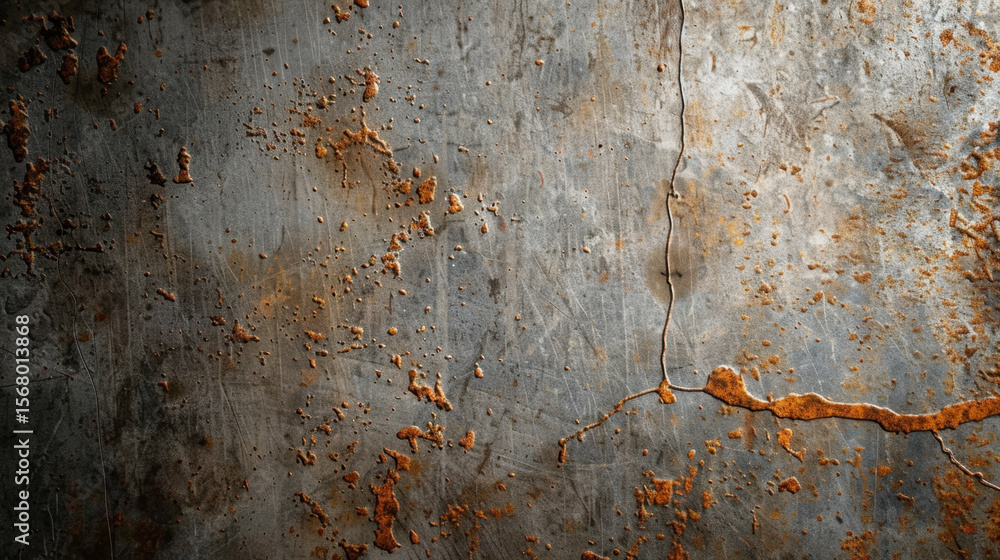 Poster grungy concrete surface with old stains and weathered texture, showcasing rust and imperfections tha