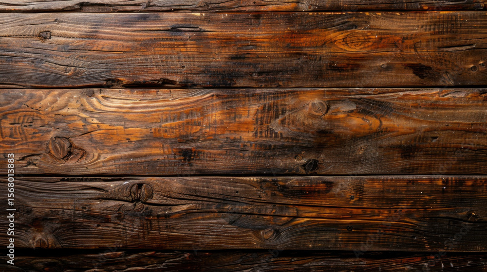 Poster grungy wood table with food stains and rough texture, showcasing rustic appearance that adds charact
