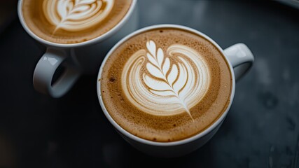 Intricate Coffee Patterns, Elegant Cup Designs