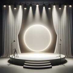 Simplicity of lights, beauty of theatrical design

