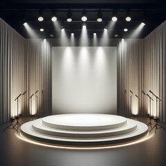 Simplicity of lights, beauty of theatrical design
