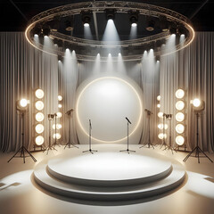Simplicity of lights, beauty of theatrical design
